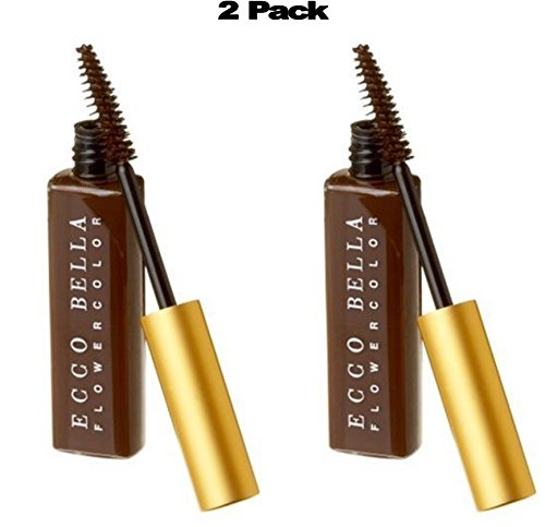 Ecco Bella FlowerColor Mascara, Brown .38 Ounce (Pack of 2)