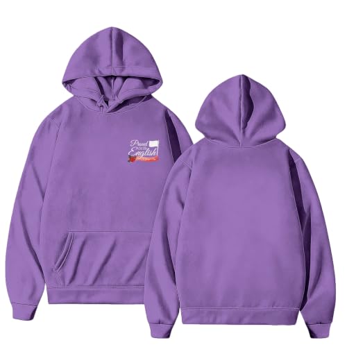 Sudadera con capucha estampado informal para mujer con cuello y bolsillo XXL 3