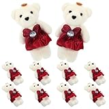 Ours en peluche rose - résistant aux câlins et indéformable, un design adorable pour décorer votre canapé et votre salon, un cadeau parfait pour un mariage