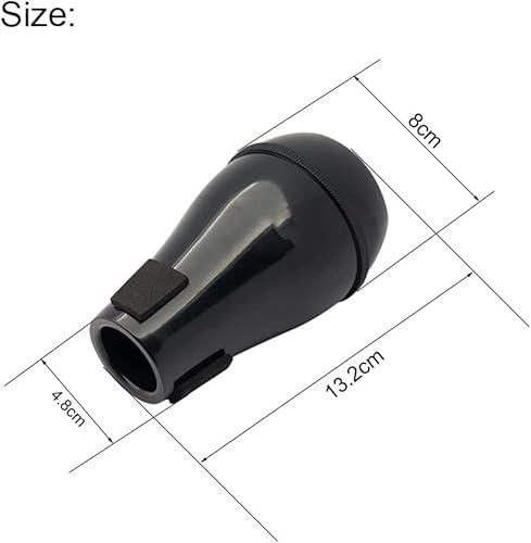 Jiayouy JLY2410 Trombone Straight Mute Tenor Trombon Mute Lightweight Plastic Practice Silencer Black thumb #5