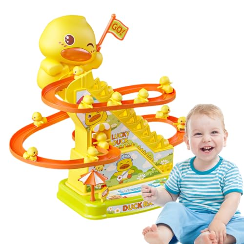 Sicuro e resistente: con i suoi colori vivaci e affascinanti e i bordi lisci accuratamente progettati, questi piccoli giocattoli da arrampicata a forma di anatra daranno divertimento infinito al tuo bambino. Realizzato in materiale ABS robusto e sicuro per i bambini, questo giocattolo è il compagno perfetto per il gioco.