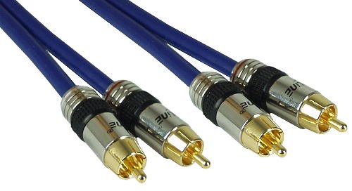 InLine 89715P - Cable RCA (2 conectores RCA macho, 15 m, conectores dorados)