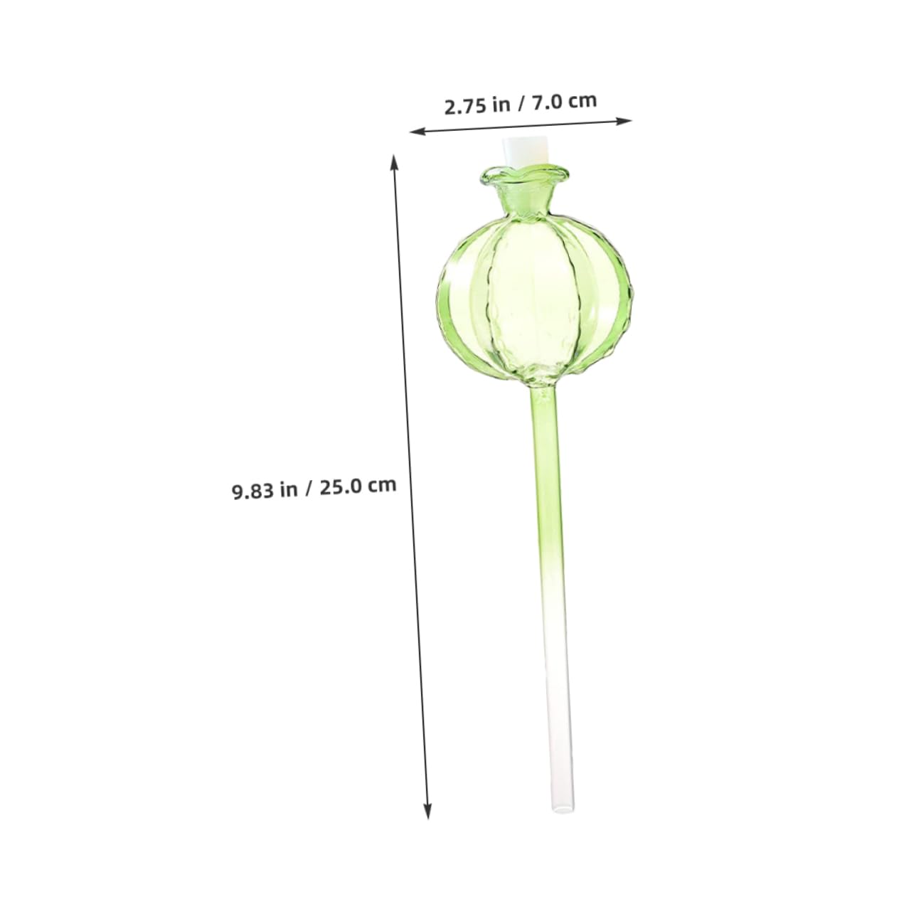 Mikikit Globes D’arrosage Automatique Cactus en Verre 4 Pièces Vert