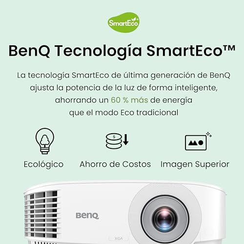 Image of BenQ MW560C WXGA Business & Education Projector, DLP, 4000 ANSI Lumens High Brightness, 20000:1 High Contrast Ratio, HDMI, Upto 15000 Hrs Extra-Long Lamp Life, 10W Speaker, 3D Capable, White