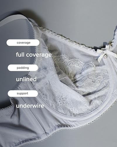 Image of Wacoal Women's Retro Chic Unlined Mesh Full Coverage Underwire Bra, 855186