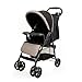 The Moon Brand Metro Urban Baby Stroller – One Hand Fold Baby Travel Gear – Lock, Dual Tray, Leg Rest, Multi-Reclining Seat – Baby Trolley for Newborn, Infant & Toddler – 0m+ (Up to 18 Kg) – Black
