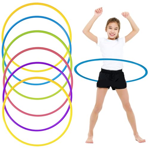 TradeXone - Fitness Hula Hoop in Multiple Size & Colors - Plain & Glitter 55cm 65cm 75cm Plastic Hula Hoops for Adults Fitness and Dance Exercise Hula Hoop kids. Hula Hoops Plain