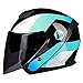 Casco Jet Moto con Doppia Visiera Parasole,Omologato ECE 22-05 Motorino Scooter Chopper Skateboard Ciclismo Gioventù Uomo Donna Casco Sportivo 2,XL