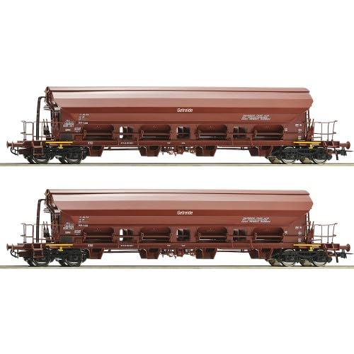 Roco 6600125 H0 2er Set Schwenkdachwagen Tads-y, DR, Ep. IV