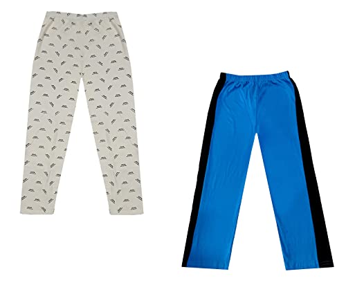 Image of indi weaves Boys and Girls Cotton Solid and Printed Pyjama /Pant /Trackpants