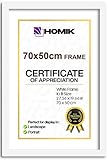 HOMIK Marco de fotos de 70 x 50 cm, diseño clásico elegante, marco para decoración del hogar, perfecto para regalar