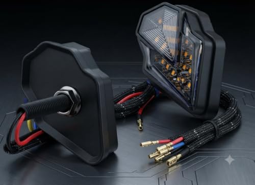 Image of Bike Universal Motorcycle LED Indicator Light | Multicolor Front & Rear Turn Signal Blinker | Bright LED Sequential Style Indicator | Stylish Bike Lighting Accessory Avenger 220 Cruise