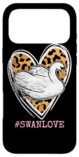 Swans Love Swan Lover Leopard �n�[�g�v�����g ���f�B�[�X �K�[���Y �X�}�z�P�[�X iPhone 17 Pro Max �p
