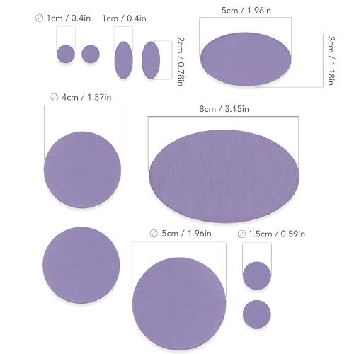 aZengear Repair Patches for Jackets, Tent, Shoe Toe, Air Mattress, Inflatables, PVC Gear - Waterproof, Self-Adhesive, Tear-Cold-Heat-Resistant, Down Puffer Coat (11pcs, Lilac)