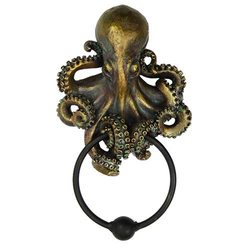 Pacific Giftware Deep Ocean Creature Octopus Kraken Warrior Decorative Resin Door Knocker Figurine #TOP3
