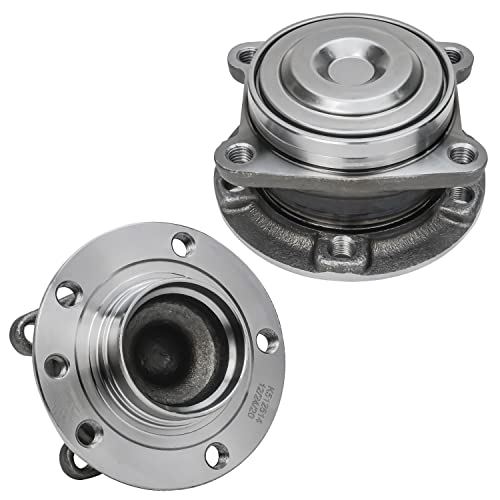 Image of Detroit Axle - FWD Rear 2pc Wheel Bearing Hubs for 2015-2017 Chrysler 200, 2014-2022 Jeep Cherokee, 2 Wheel Bearing and Hubs Assembly 2016 Replacement