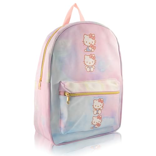 Image of Sanrio Hello Kitty Backpack for Women, Men, Unisex | Cute PU Leather Large Backpack Purse Shoulder Purse | Hello Kitty Bag and Accessories