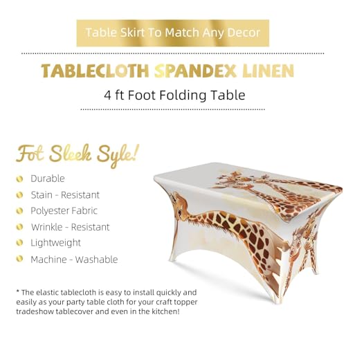 Nappe lavable avec bords élastiques de 1,2 m pour table de cuisine - 4