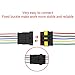 ESUPPORT 5 Pin Way Car Auto Waterproof Electrical Connector Plug Socket Kit with Wire AWG Gauge Marine Pack of 5