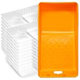 Mister Rui 4 Inch Paint Tray Liners - 20 Disposable Paint Pan Liners with Plastic Paint Tray, Small Paint Trays for Roller Brushes, Ideal for Home Painting, Trim Work, and Touch-Ups