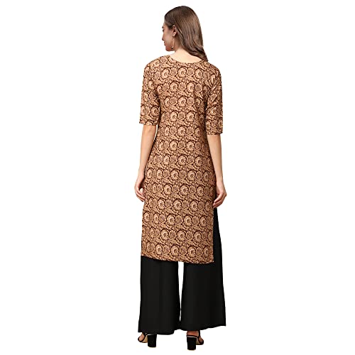 Image of Pinkmint Women's Crepe Digital Print Straight Kurta [Pack of 4]