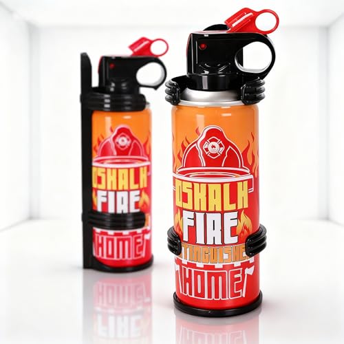 2Pcs Mini Fire Extinguishers For Vehicle &Amp; Home &Amp; Kitchen- Small Portable Car Fire Extinguisher Kit With Brackets - Stay Safe Emergency Suppression For Motorcycle &Amp; Rv &Amp; Kitchen