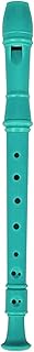 soprano recorder instrument Colorful ABS 7 Hole Saxophone Recorder G Key Flute Student Beginner Recorder (Color : Green)