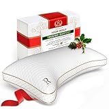 Royal Therapy King Memory Foam Pillow, Adjustable Shredded Odor-Free Pillow for Neck & Shoulder Pain Relief, Support for Back, Stomach, Side Sleepers