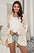 Ermonn Womens Crochet Cardigan Sweater Kimonos Boho Solid Color Oversized Summer Open Front Outwear Beige