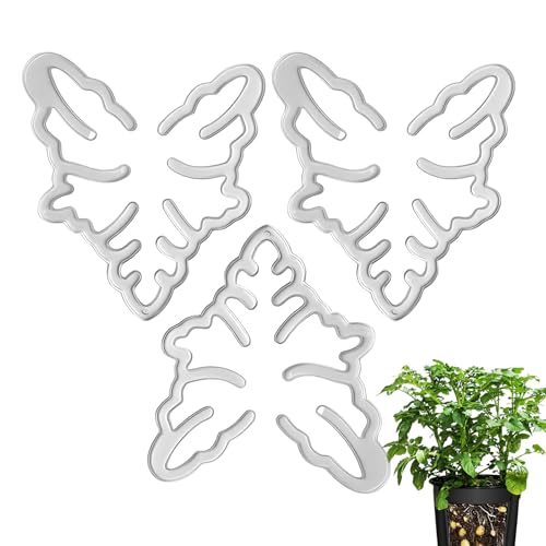 Genérico Soportes para Tallos,3 Tutores Trepadores Reutilizables | Anillos de Soporte Plantas - para Jardín e Interior en Tomate Monstera Orquídea Pepino Exterior
