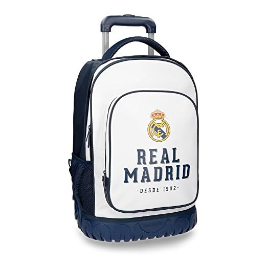 Real Madrid 5382962 RM GOL Equipaje de Mano, 50 cm, 33.6 litros, Blanco