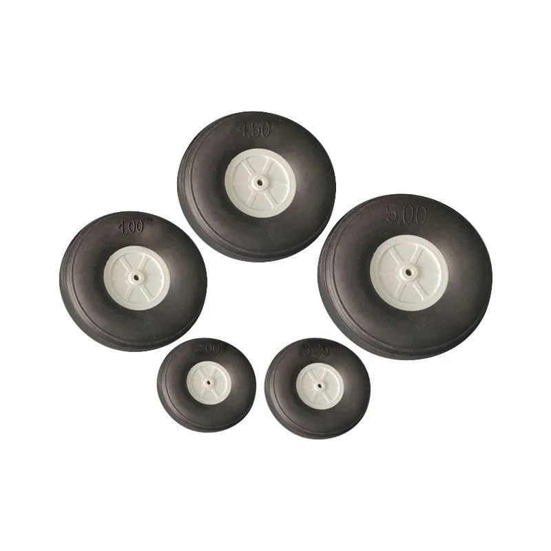 Compatible Para Haoye 2 neumáticos rueda trasera PU ultraligero alta flexibilidad 1–5 pulg avión RC