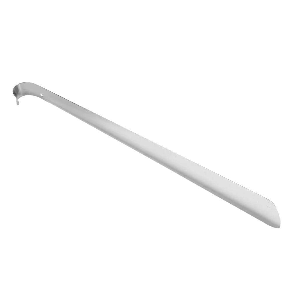 80 cm długa łyżka do butów-Duokon plastikowa łyżka do butów długa łyżka do butów, profesjonalna polerowana łyżka do butów ze stali nierdzewnej dla osób starszych polerowana srebrna metalowa łyżka do butów