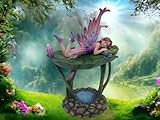 Nous vous présentons la « figurine de fée nénuphar enchantée », un trésor fabriqué à la main qui évoque la fantaisie et les merveilles d'un jardin secret.