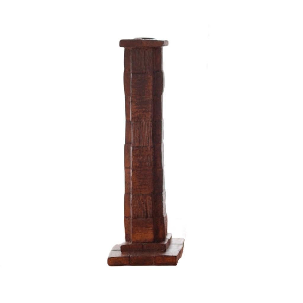 Candle Holder Nordic Retro Candlesticks Household Imitation Wood Candle Table Candlelight Dinner Decoration Ornaments Decorate Candlestick(B)