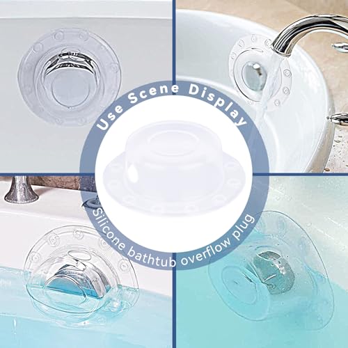 Badewannen Überlauf Abdeckung für Tiefe Wasser-Bäder, tiefer Bad-Abfluss-Abdeckung fügt Zoll des Wanne Wassers für Wärmer und Bequeme Dusche hinzu