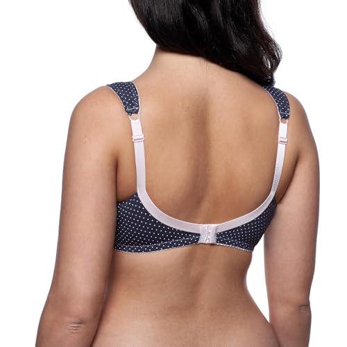 Image of Cotton Wireless Bra No Underwire Full Coverage Plus Size Sleep Minimizer