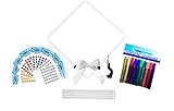 Tassel Toppers Graduation Cap Decorating Kit - White - Do It Yourself Grad Cap Decorations