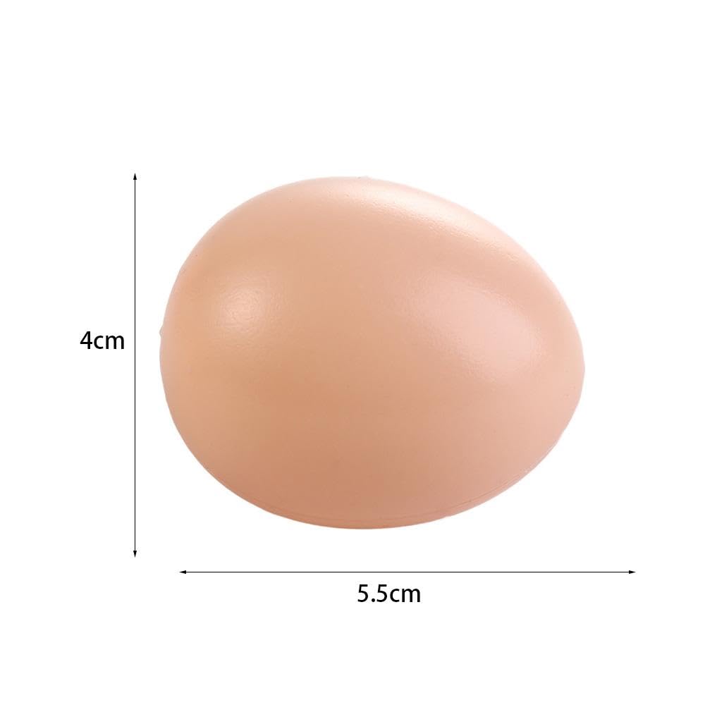 5 pezzi Uova Finte di Gallina, Uova Fittizi, per Incoraggiare la Deposizione, Decorazioni per la Casa