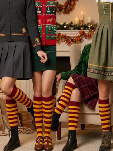 Image of Elite Quality Soft Cotton Knee High /Over knee Zebra stripes Socks