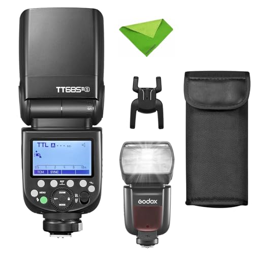 GODOX TT685II-S TT685II S TTL Flash for Sony 1/8000s HSS 2.4G Wireless X System Speedlight Camera Flash Speedlite Compatible with Sony DSLR A7III A7IV A77II A7RII A7R A58 A99(Upgraded TT685S)