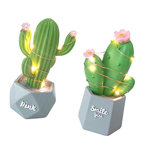 Tubayia Resina Cactus Luce Notturna Lampada da