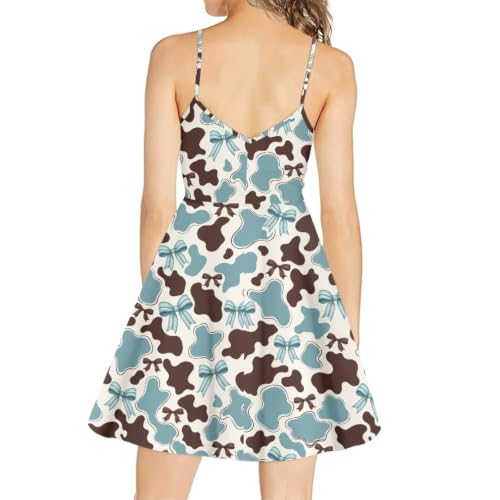 Image of Coloranimal Women's Summer Sleeveless Casual Swing Dresses with Loose Fit Beach Sundress