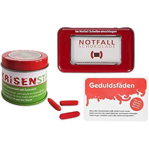 Liebeskummerpillen - 3er Krisen-Geschenk-Set aus Notfallschokolade Cover