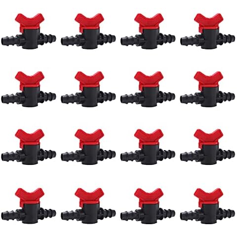 Válvula de Interruptor de Riego de Goteo VooGenzek 16 Piezas Cover