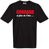 Stylx Design t-Shirt Humoristique Noir Connard et Fier de l'tre, Cadeau fte des pres, fte des mres