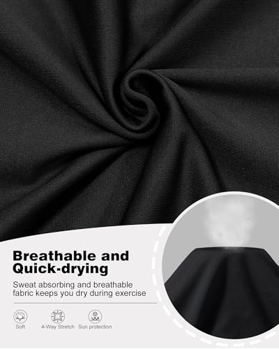 Women's Compression Shirts Long Sleeve Athletic Workout Tops Cool Dry Underscrubs Sun Protection for Gym Yoga Running4