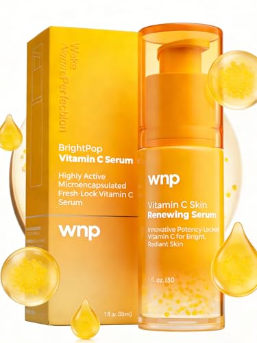 WNP Vitamin C Serum for Face - Dermatologist Tested Anti-Aging & Brightening with Hyaluronic Acid &...
