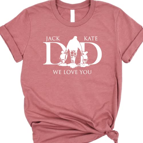 Dad We Love You Shirt, Personalized Fathers Day Shirts,Custom Tshirts Shirts For Dad,Dad Shirt For Men, Father's Day Gifts,Funny Dad Gifts For Fathers Day Tees, Dad T Shirt, Fathers Day Gifts From Son #TOP5