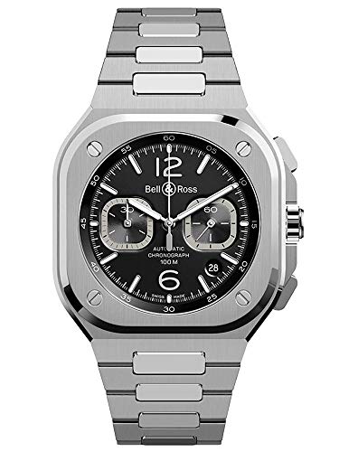 Bell and Ross Instruments Chronograph Automatic Black Dial Men's Watch BR05C-BL-ST/SST